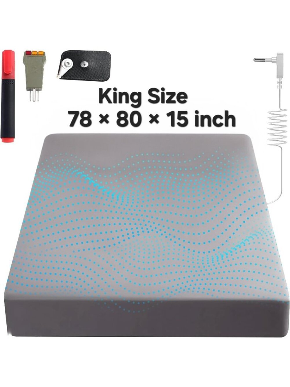 Sayorg Grounding Bedding Fitted Sheet Grey King Size